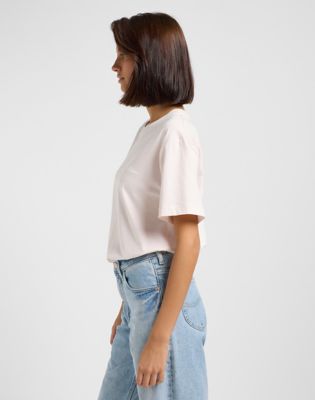 Relaxed Graphic Tee in Frost Pink alternative view 3