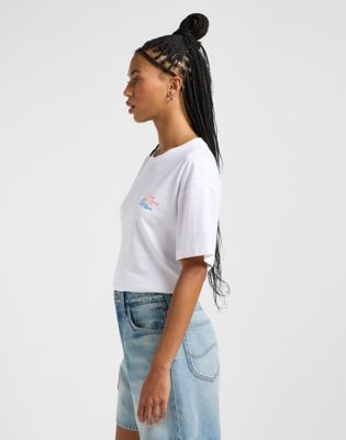 Relaxed Graphic Tee in Bright White alternative view 3
