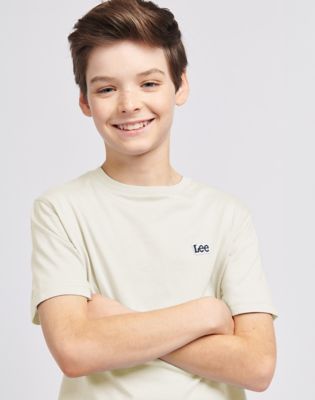 Badge Tee in White Aspergus alternative view 4