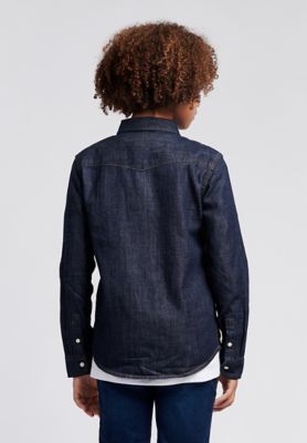 Western Shirt in Dark Wash alternative view