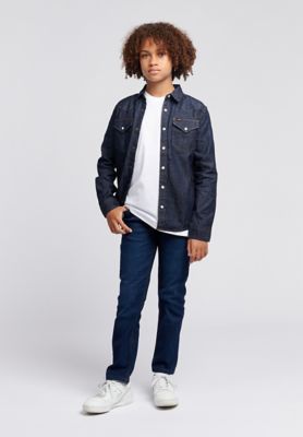 Western Shirt in Dark Wash alternative view 6