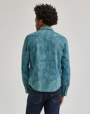 Men's Lee® x Paul Smith Western Shirt in Light Green alternative view 2