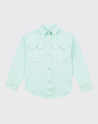 Twill Overshirt in Brook Green alternative view