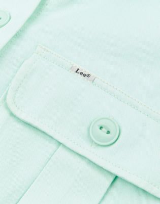 Twill Overshirt in Brook Green alternative view 3