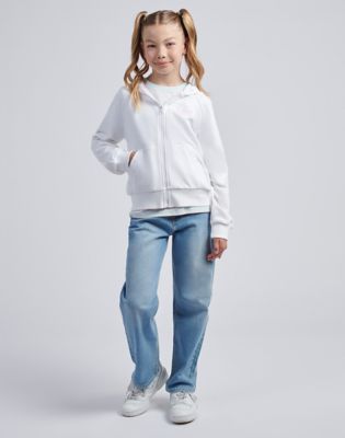 Wobbly Graph Ziptru Hoodie in Bright White alternative view