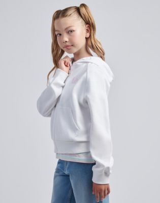 Wobbly Graph Ziptru Hoodie in Bright White alternative view 5
