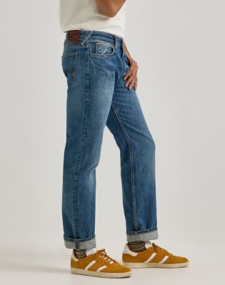 Men's Lee® x Paul Smith Selvedge 101 Rider Jean in Mid Wash alternative view 4