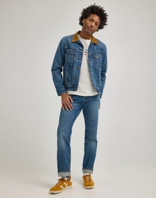 Men's Lee® x Paul Smith Selvedge 101 Rider Jean in Mid Wash alternative view 3