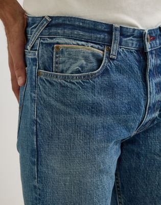 Men's Lee® x Paul Smith Selvedge 101 Rider Jean in Mid Wash alternative view 6