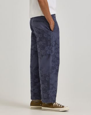 Men's Lee® x Paul Smith Jacquard Tapered Trouser Pant in Indigo Floral alternative view 4