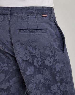 Men's Lee® x Paul Smith Jacquard Tapered Trouser Pant in Indigo Floral alternative view 5