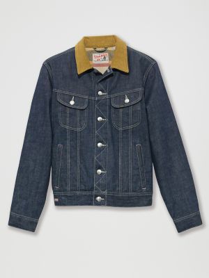 Men's Lee® x Paul Smith Selvedge Storm Rider Jacket in Rinse