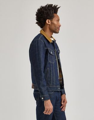 Men's Lee® x Paul Smith Selvedge Storm Rider Jacket in Rinse alternative view 4