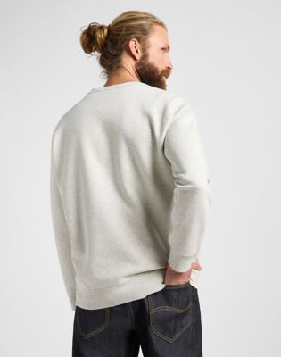 Lee 101 Regular Sweatshirt Sharp Grey Mele, Lee
