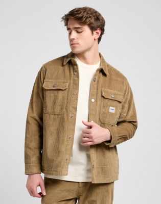 Lee Workwear Relaxed Overshirt Dark Khaki, Lee