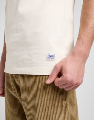 Camiseta De Trabajo Lee Para Hombre Con Bolsillo - Algodón 100% Suave, Estilo Relajado