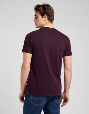 Lee Slim Ultimate Pocket Tee Deep Wine, Lee
