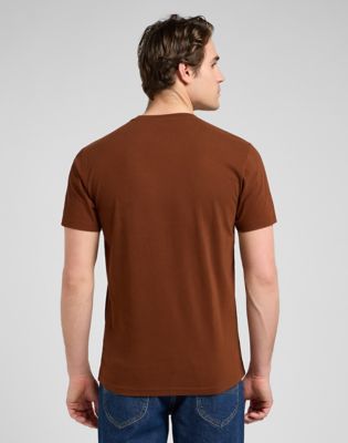 Lee Regular Short Sleeve Patch Logo Tee Luxe Brown, Lee