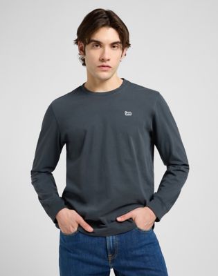Regular Long Sleeve Patch Logo Tee | Men's T-Shirts | Lee IE