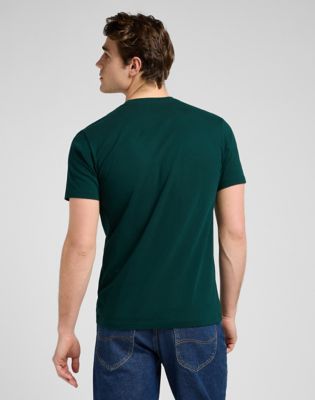 Lee Regular Short Sleeve Small Logo Tee Jade Forest, Lee