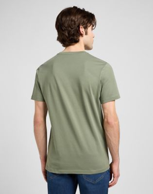 Regular Medium Wobbly Lee Tee Olive Stone, Lee