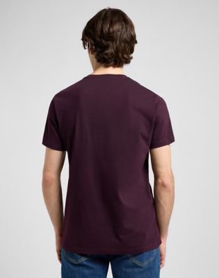 Regular Medium Wobbly Lee Tee Deep Wine, Lee