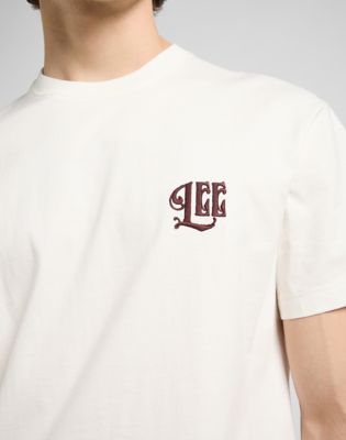 Relaxed Graphic Tee in Ecru