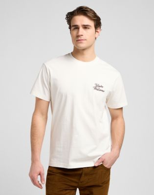 Lee+Relaxed+Graphic+Tee+Ecru+Taille+XXL