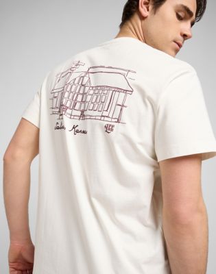 Relaxed Graphic Tee in Ecru
