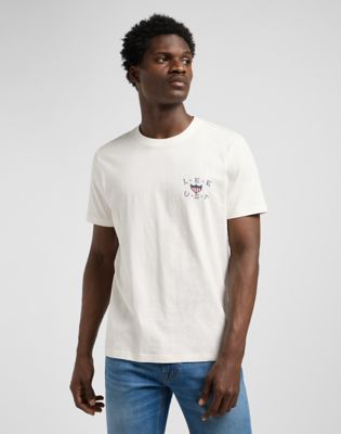 Lee Regular Essential Graphic Tee Ecru, Lee