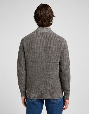 Lee Relaxed Cardigan Zip Smoke Gray, Lee