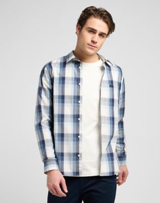 Regular Lightweight Button Down Shirt in Vintage Blue Ombre