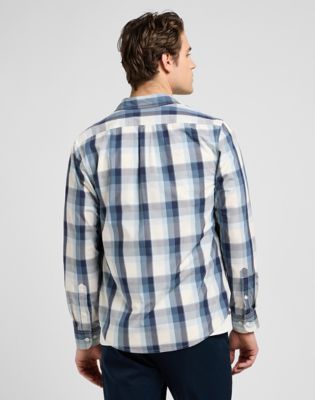 Lee Regular Button Down Shirt Vintage Blue Ombre, Lee