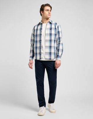 Regular Lightweight Button Down Shirt in Vintage Blue Ombre