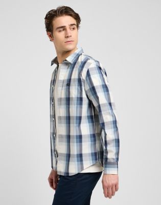 Regular Lightweight Button Down Shirt in Vintage Blue Ombre
