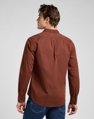 Lee+Regular+Patch+Shirt+Luxe+Brown+Taille+XXL
