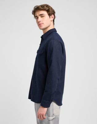Workwear Relaxed Shirt in Indigo Jaspe alternative view 3