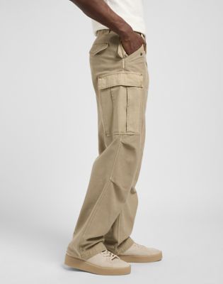 パンツ Lee grunge gimmick cargo pants y2k khaki Vintage Y2K Cargo Pants in Khaki Green - 2000s Grunge Wide Leg