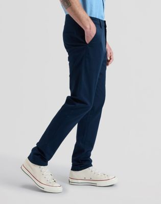 Regular Lightweight Chino Trousers in Rivet Navy alternative view 3