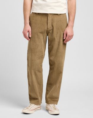 Workwear Loose Corduroy Pant in Dark Khaki