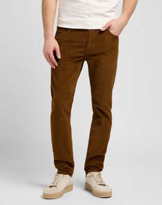 Rider Slim Corduroy Pant in Quail Brown