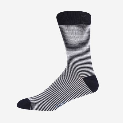 3 Pack Socks in Blue Navy Striped alternative view 4