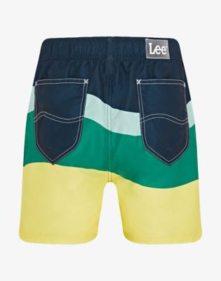 Wavy Swimshort in Green Blue alternative view
