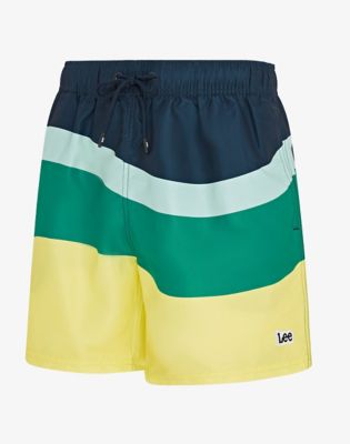 Wavy Swimshort in Green Blue alternative view 2