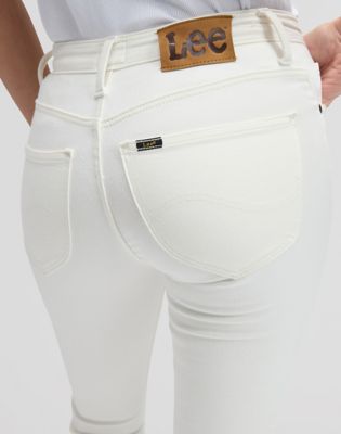 Jean Lee Femme Skinny Scarlett – Coupe Skinny, Noir Profond, Taille Idéale, Neuf étiqueté