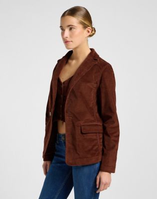 Relaxed Structured Blazer in Luxe Brown alternative view 3