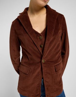 Relaxed Structured Blazer in Luxe Brown alternative view 4