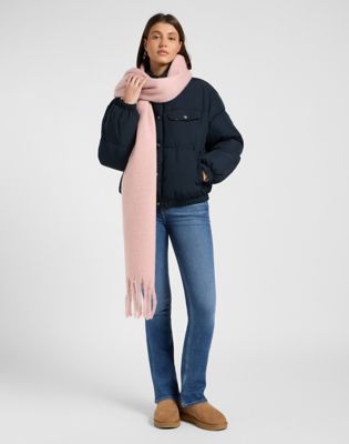 Relaxed Rider Puffer Jacket in Black