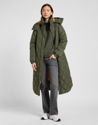 Relaxed Long Puffer:Oak Moss:M alternative view 2