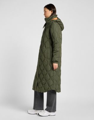 Relaxed Long Puffer:Oak Moss:M alternative view 3